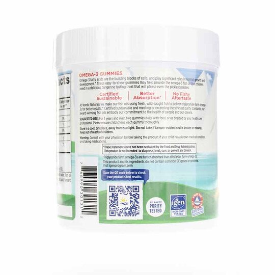 Nordic Omega-3 Gummies Tangerine, NRN